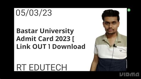 bastar university admit card 2023|Iba pa.